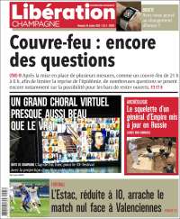 Portada de Libération Champagne (Francia)