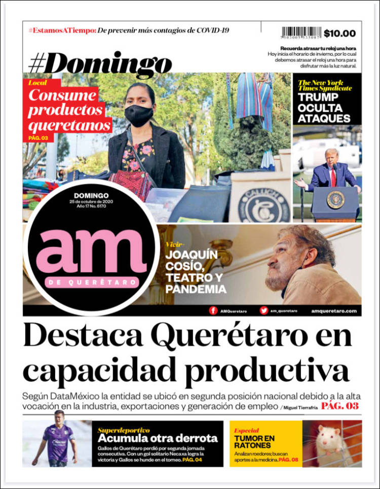 Portada de A.M. Querétaro (M&eacute;xico)