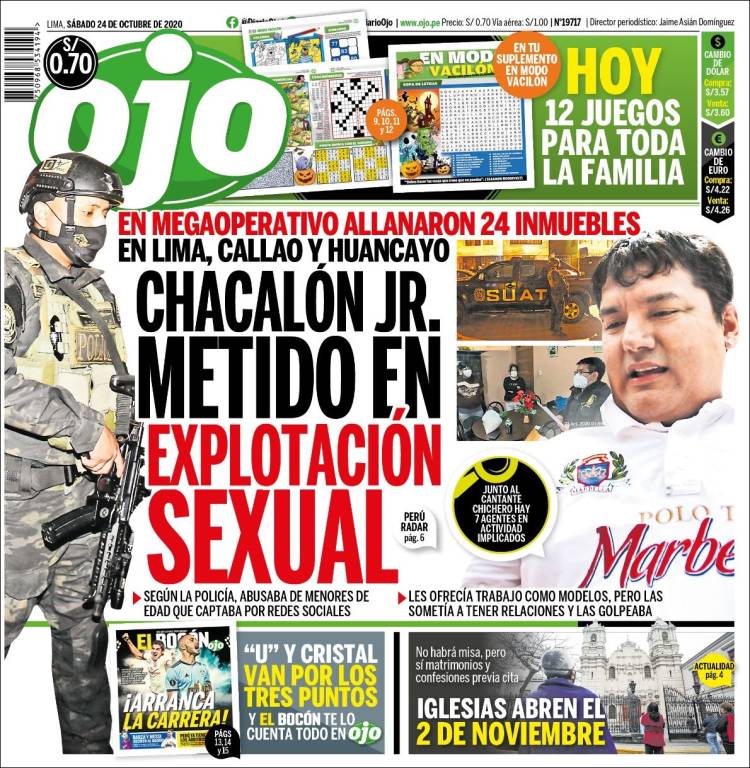 Portada de Ojo (Perú)