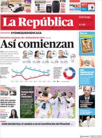 Portada de La Republica (Perú)