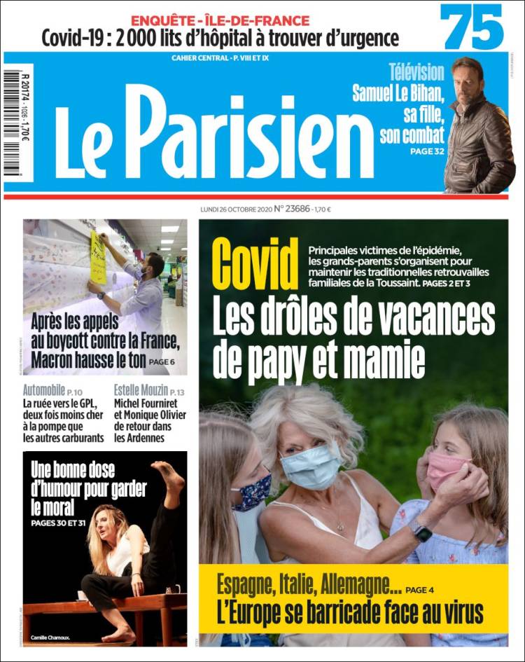 Portada de Le Parisien (Francia)