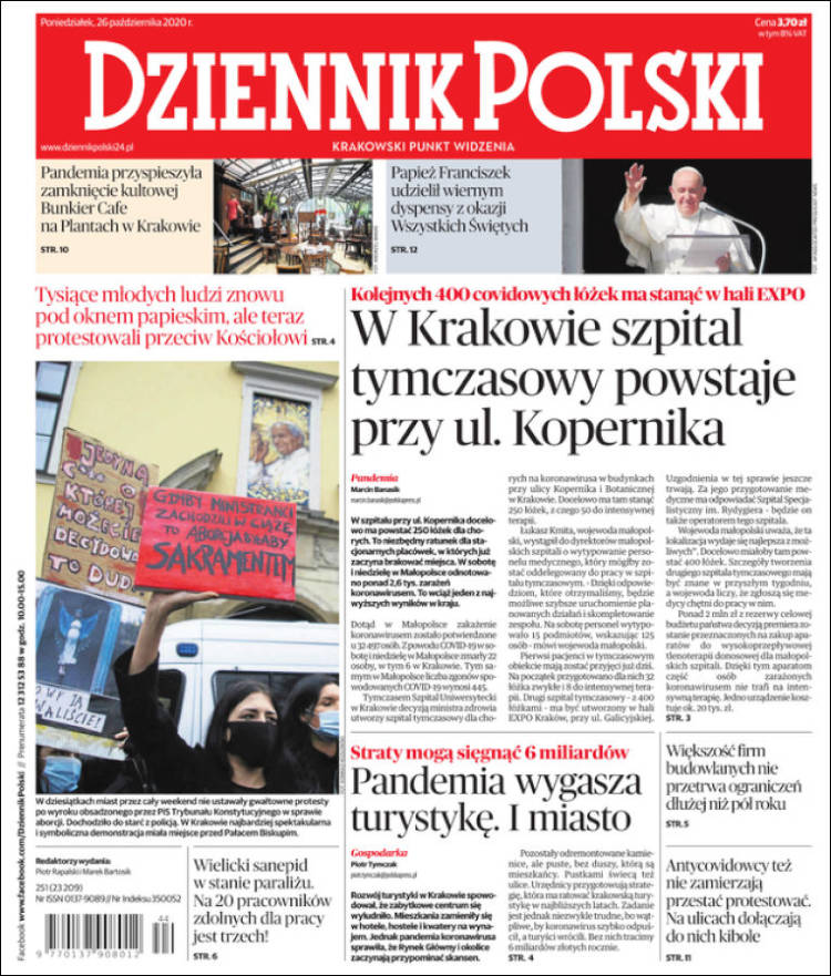 Portada de Dziennik (Polonia)