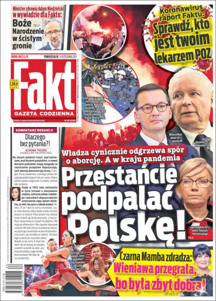 Portada de Fakt (Polonia)