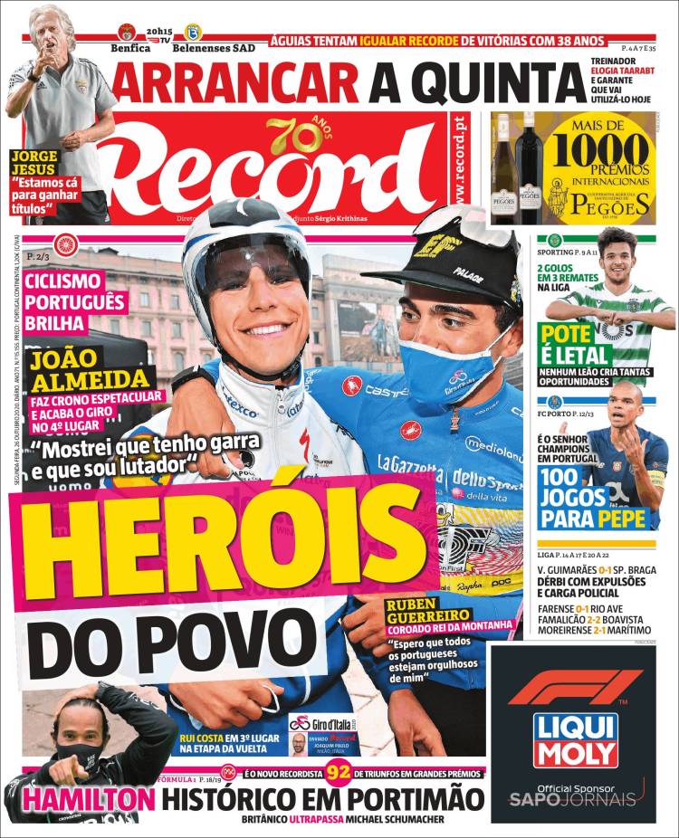 Portada de Record (Portugal)