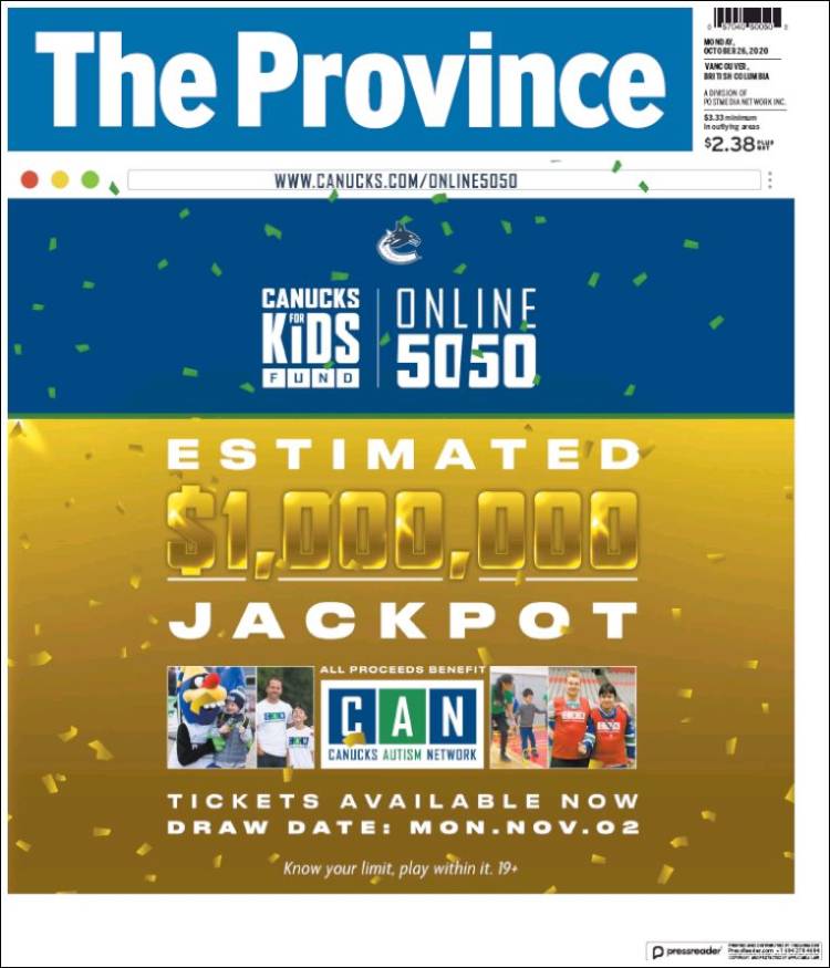 Portada de The Province (Canada)