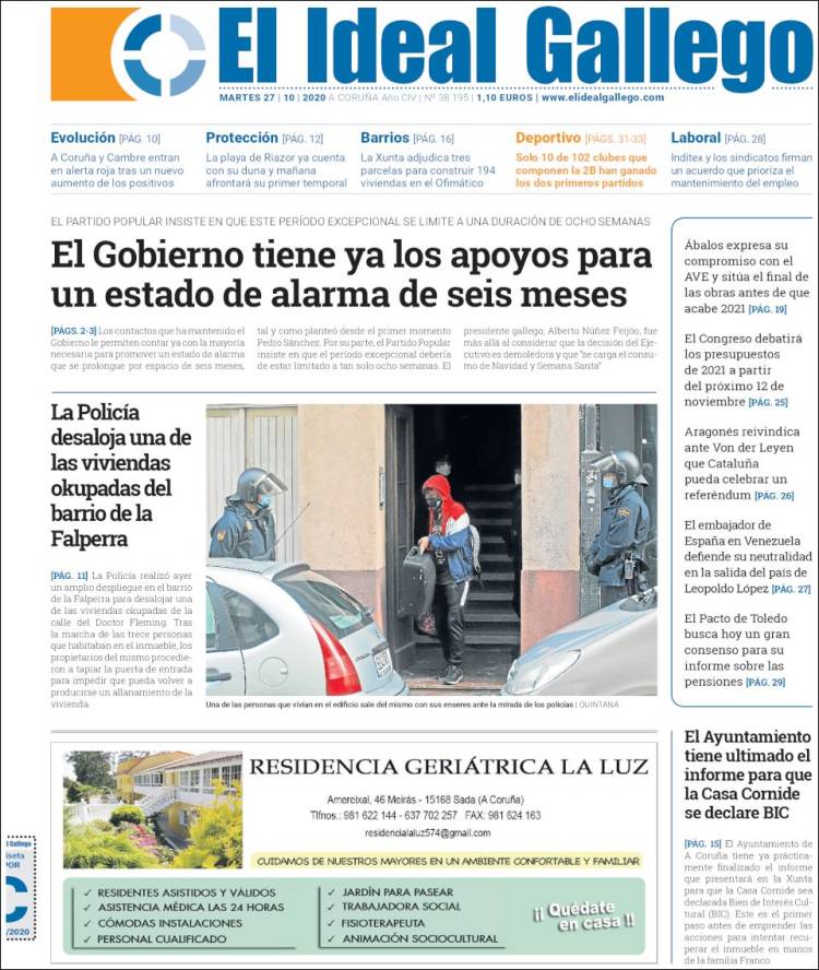 Portada de Diario de Ferrol (Spain)