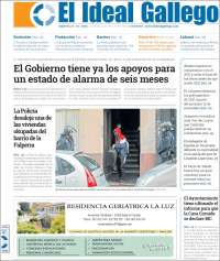 Portada de El Ideal Gallego (Spain)