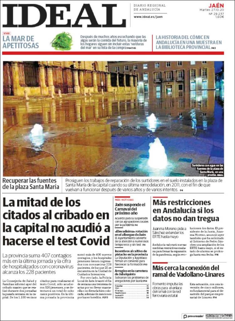 Portada de El Ideal de Jaén (Spain)
