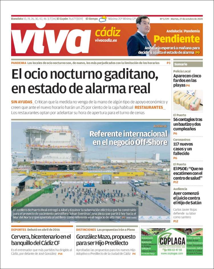 Portada de Información - Cadiz (Spain)