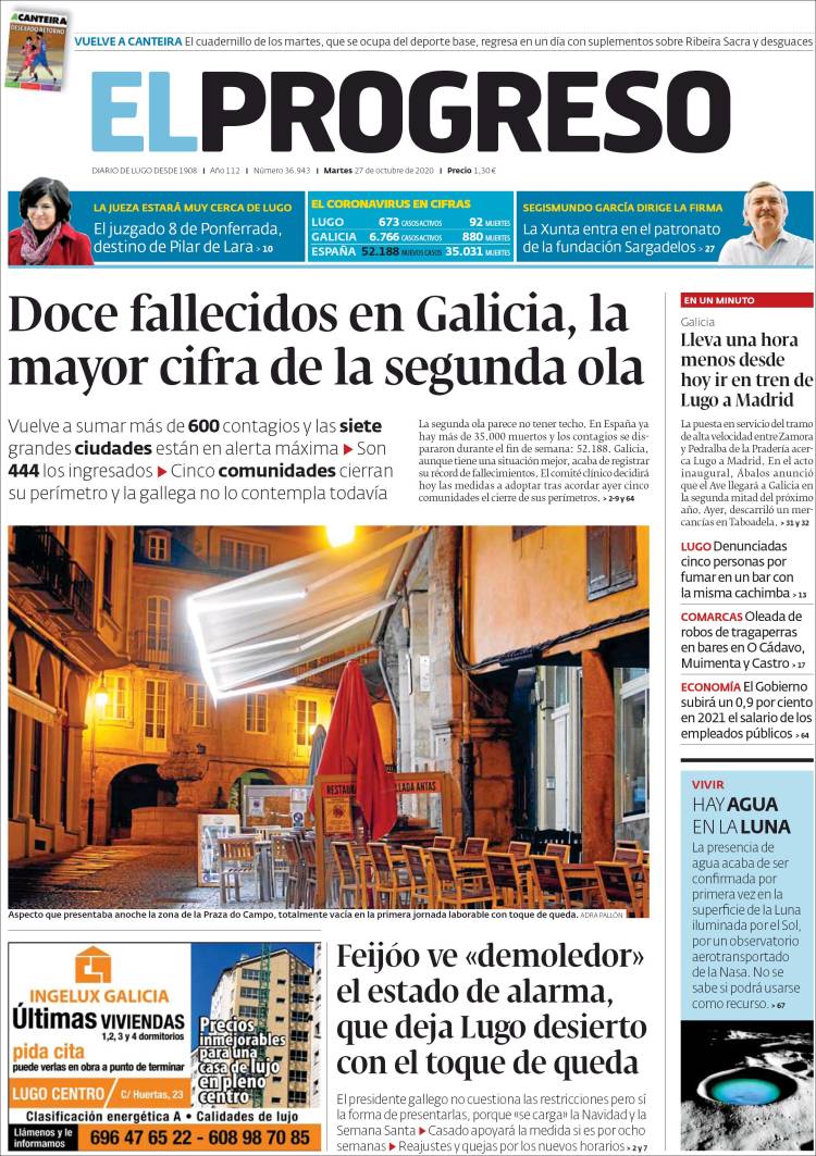 Portada de El Progreso (Spain)