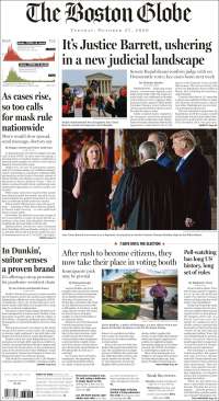 Portada de Boston Globe (USA)