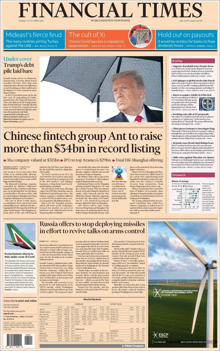 Portada de Financial Times - USA (USA)