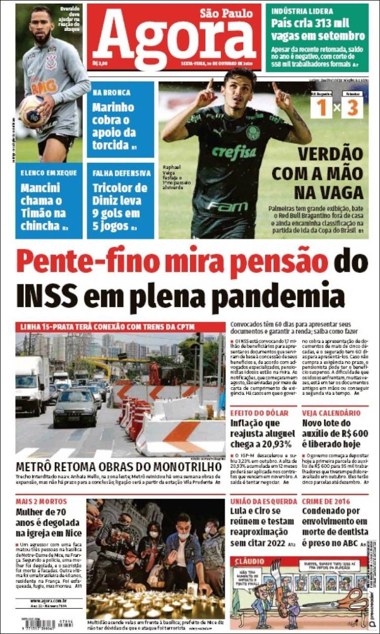 Portada de Jornal Agora (Brasil)