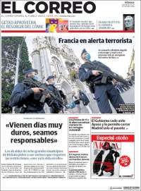 Portada de El Correo (España)