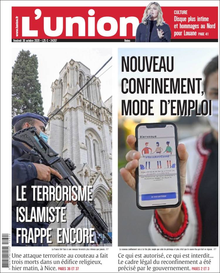 Portada de L'Union (Francia)