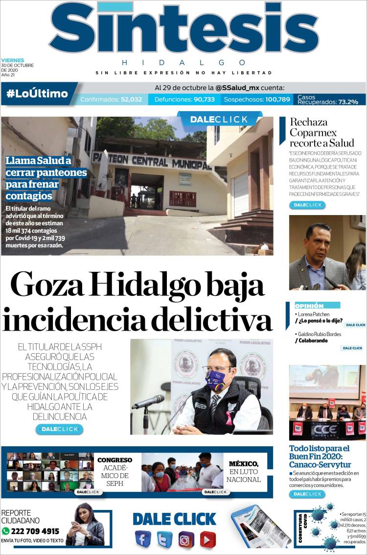 Portada de Sistesis - Hidalgo (M&eacute;xico)