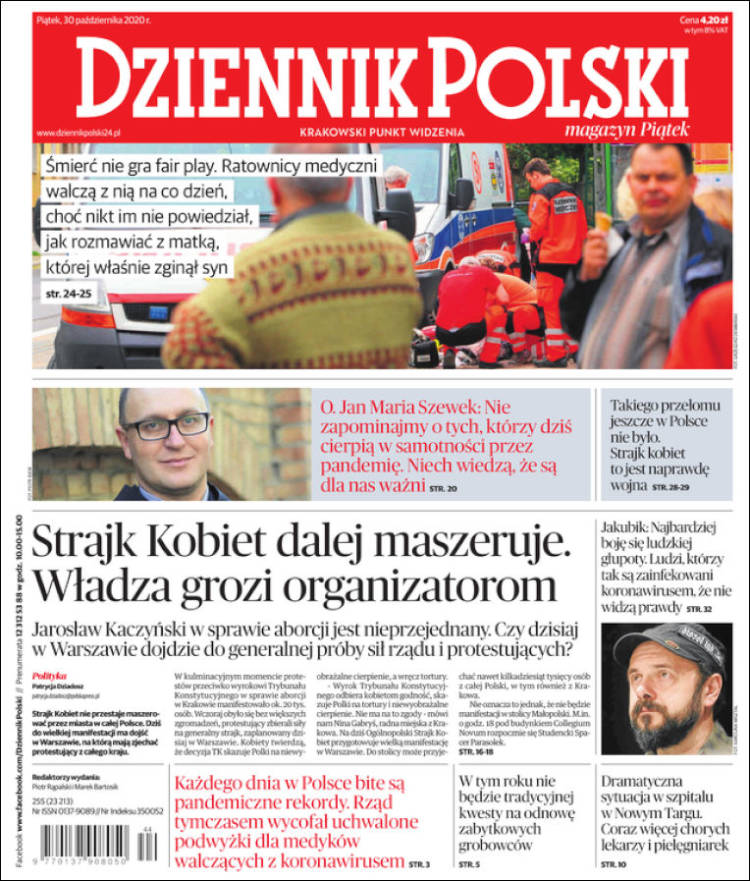 Portada de Dziennik (Polonia)