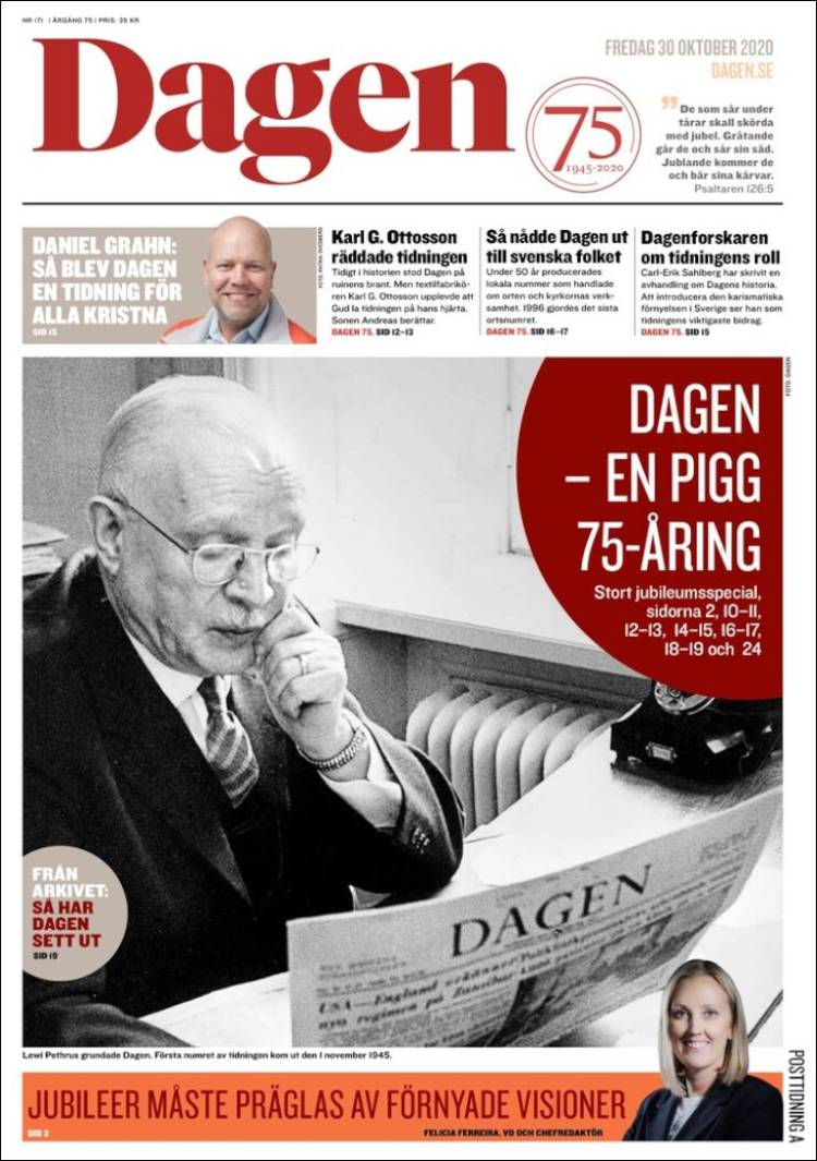 Portada de Dagen (Suecia)