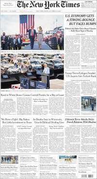 Portada de New York Times (USA)