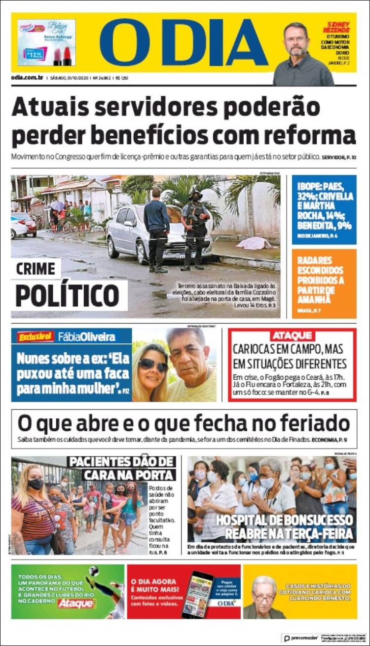 Portada de O Dia (Brasil)