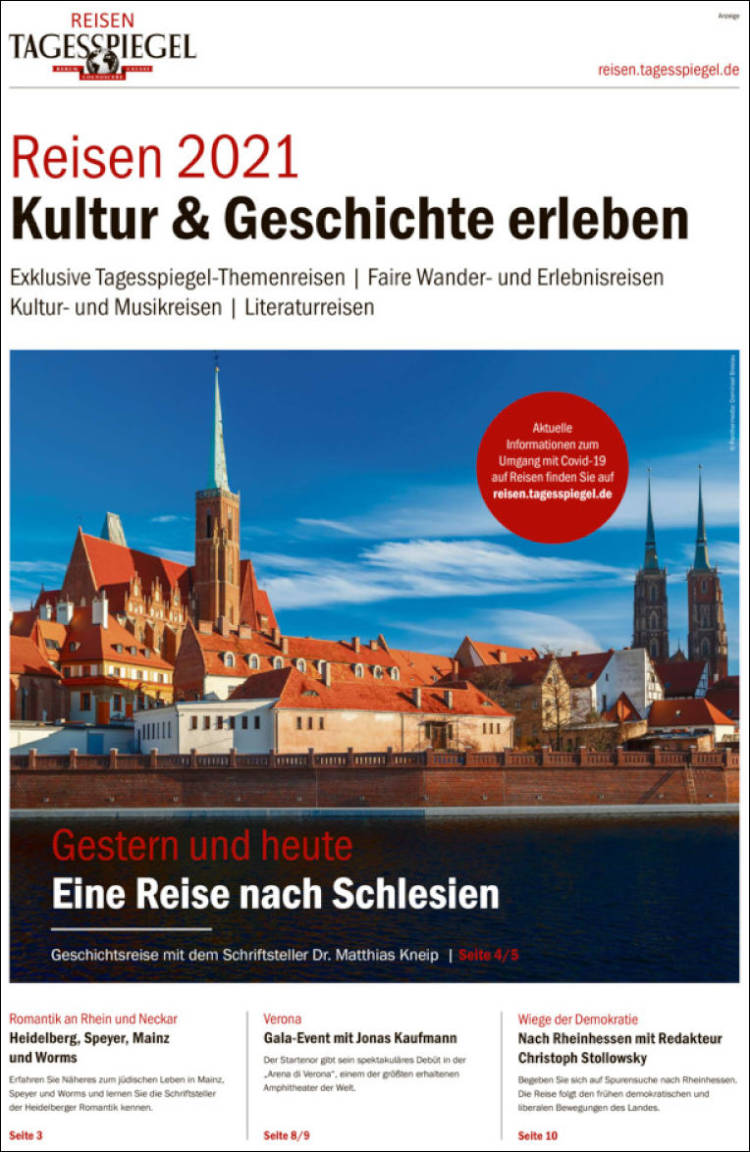 Portada de Der Tagesspiegel (Alemania)