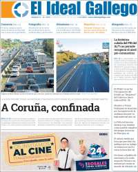 Portada de Diario de Ferrol (España)