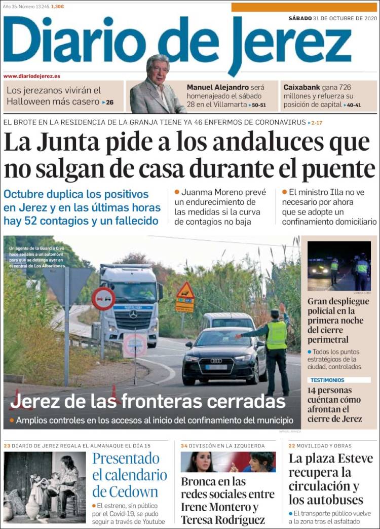 Portada de Diario de Jerez (España)