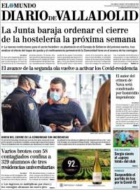 Portada de Diario de Valladolid (España)