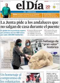 Portada de El Día de Córdoba (España)