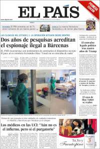 Portada de El País (España)