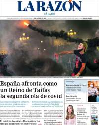 Portada de La Razón (España)