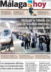 Portada de Málaga Hoy (España)