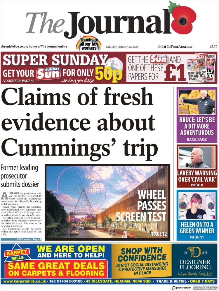 Portada de The Journal (Reino Unido)