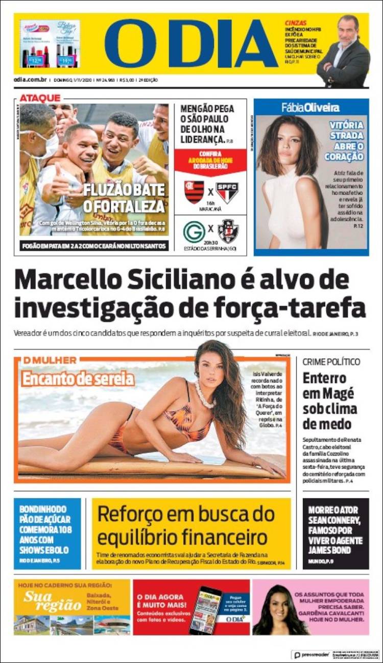 Portada de O Dia (Brasil)