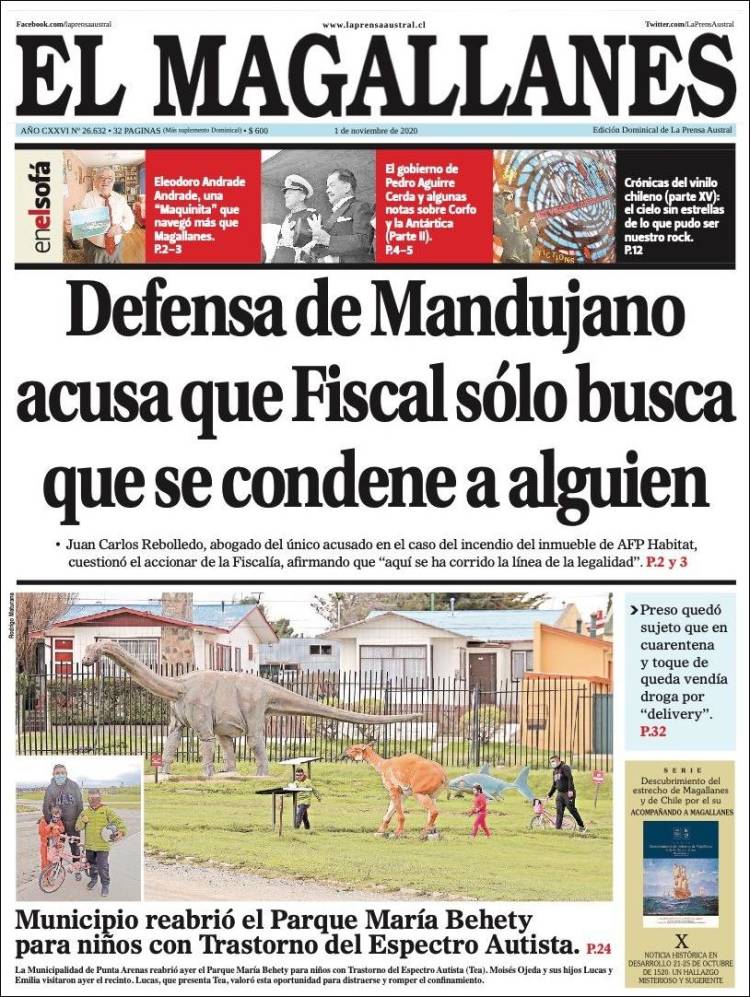 Portada de El Magallanes (Chile)