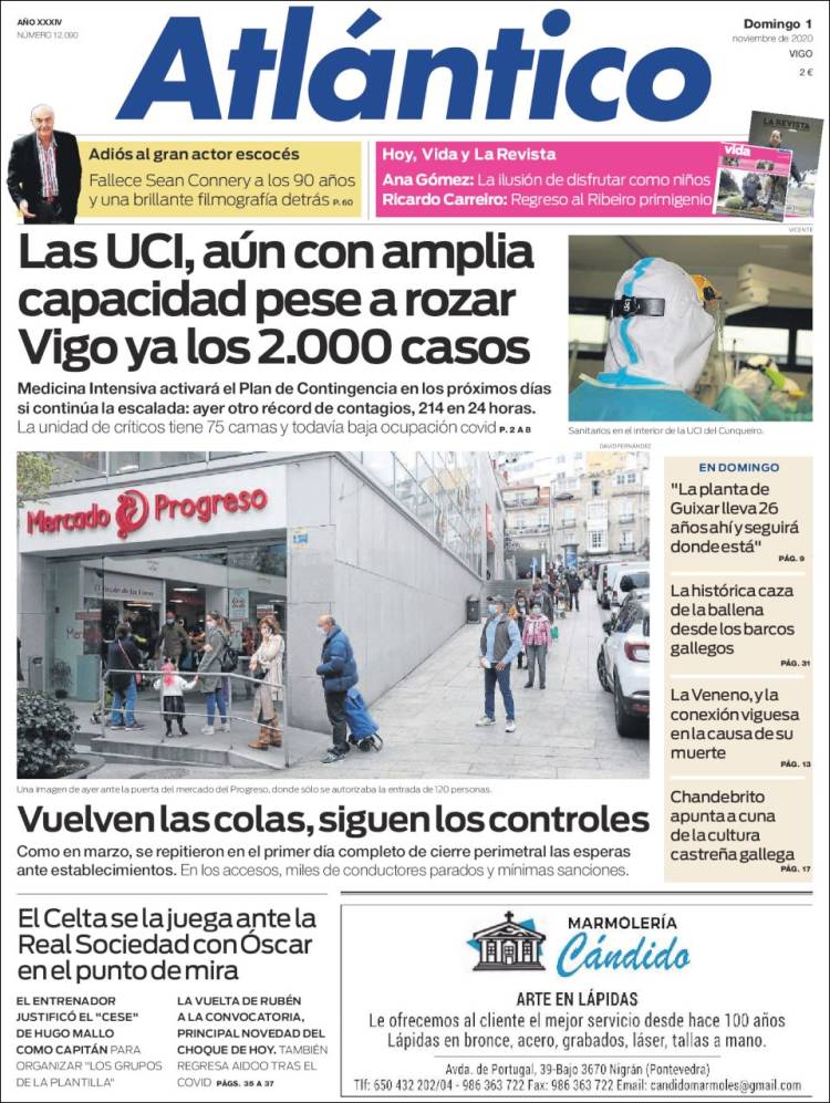 Portada de Atlántico Diario (España)