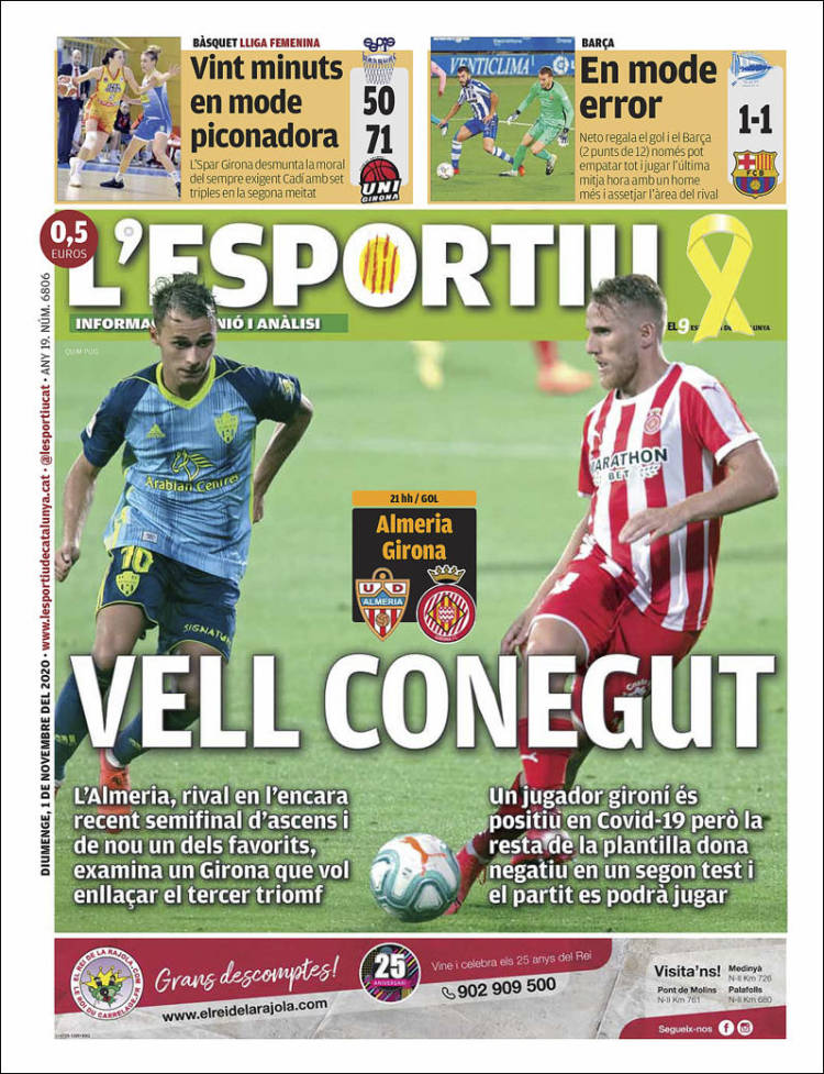 Portada de L'Esportiu : Girona (España)