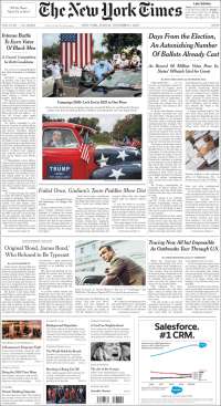 Portada de New York Times (USA)