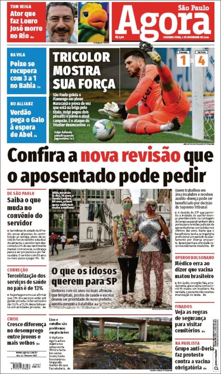 Portada de Jornal Agora (Brasil)