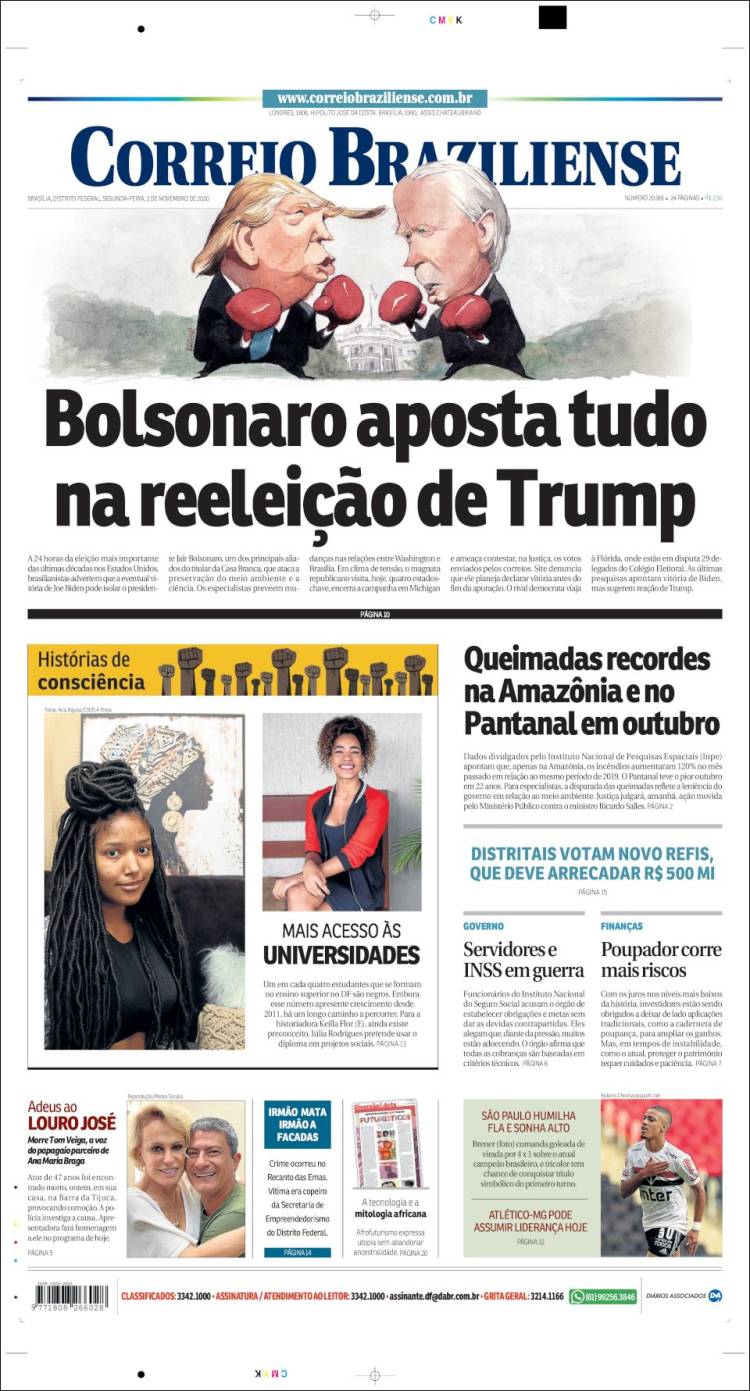 Portada de Correio Braziliense (Brasil)