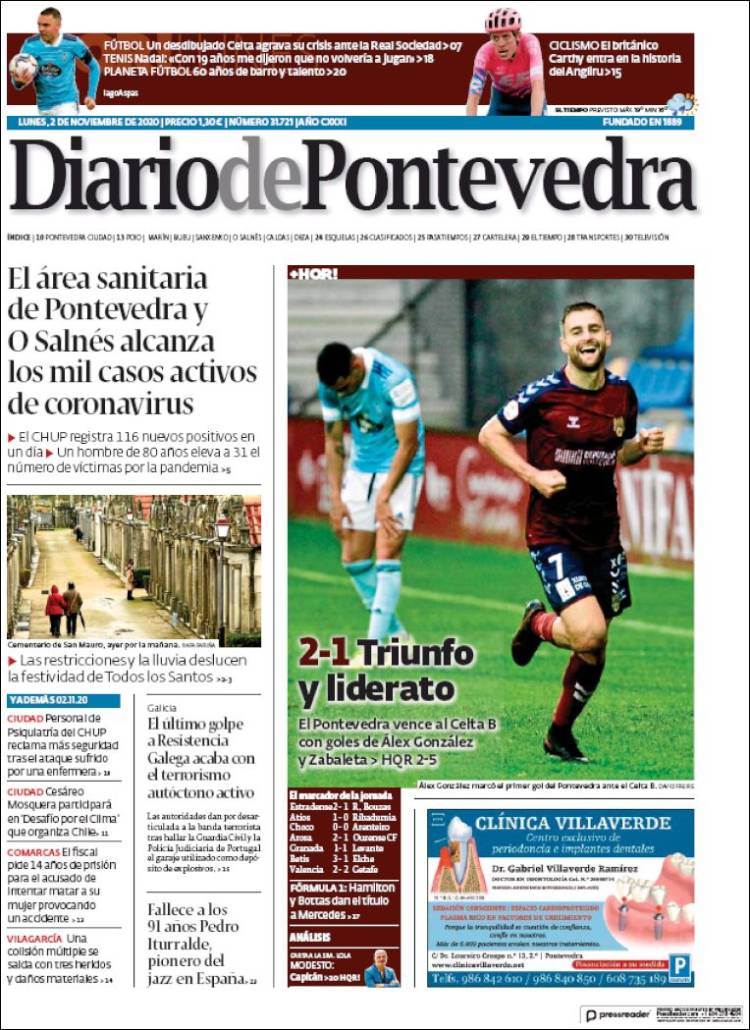 Portada de Diario de Pontevedra (Espa&ntilde;a)