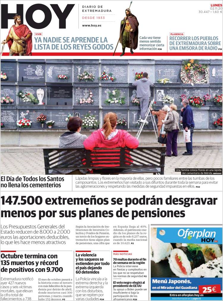 Portada de Hoy - Caceres (Espa&ntilde;a)