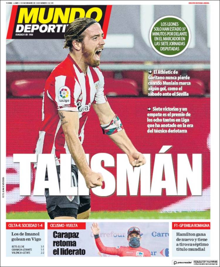 Portada de Mundo Deportivo Bizkaia (Espa&ntilde;a)