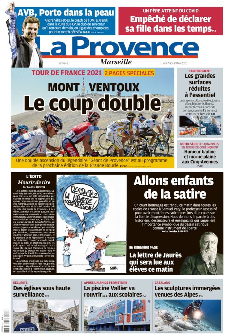 Portada de La Provence (Francia)