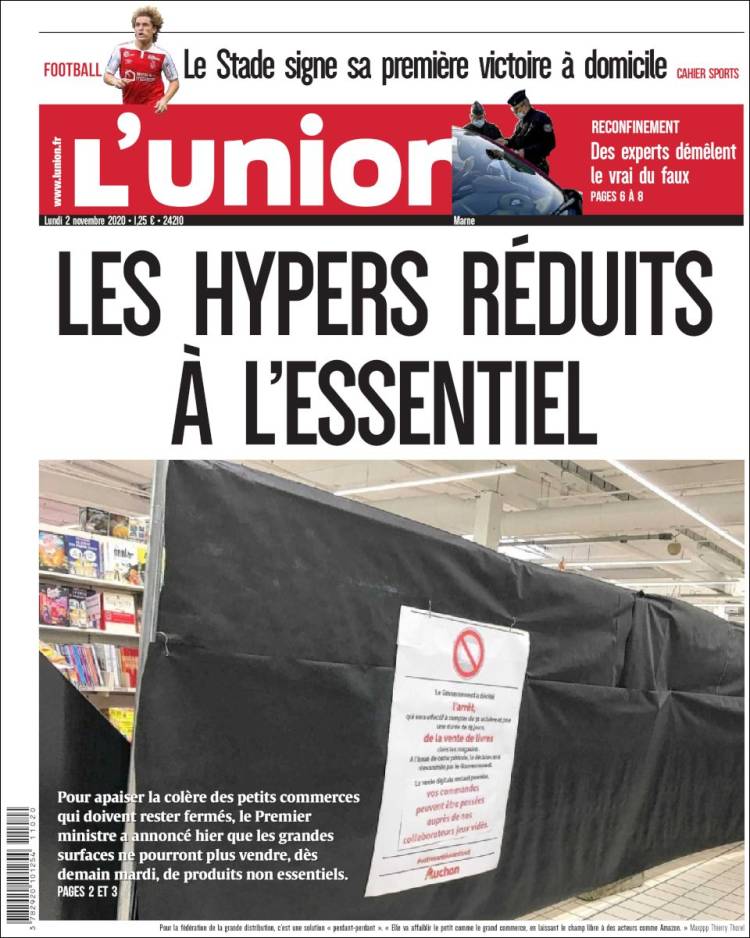 Portada de L'Union (Francia)