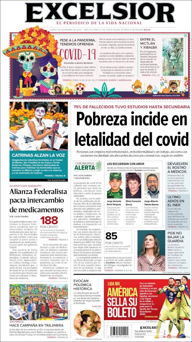 Portada de Excelsior (M&eacute;xico)