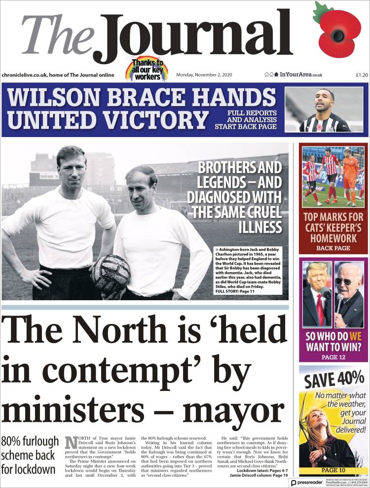 Portada de The Journal (Reino Unido)