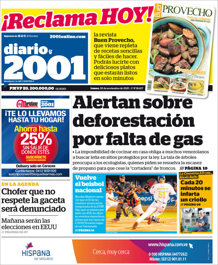 Portada de 2001 - Dosmiluno (Venezuela)