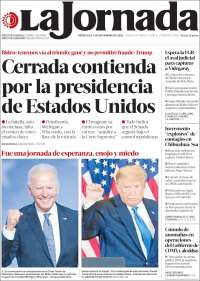 Portada de La Jornada (México)