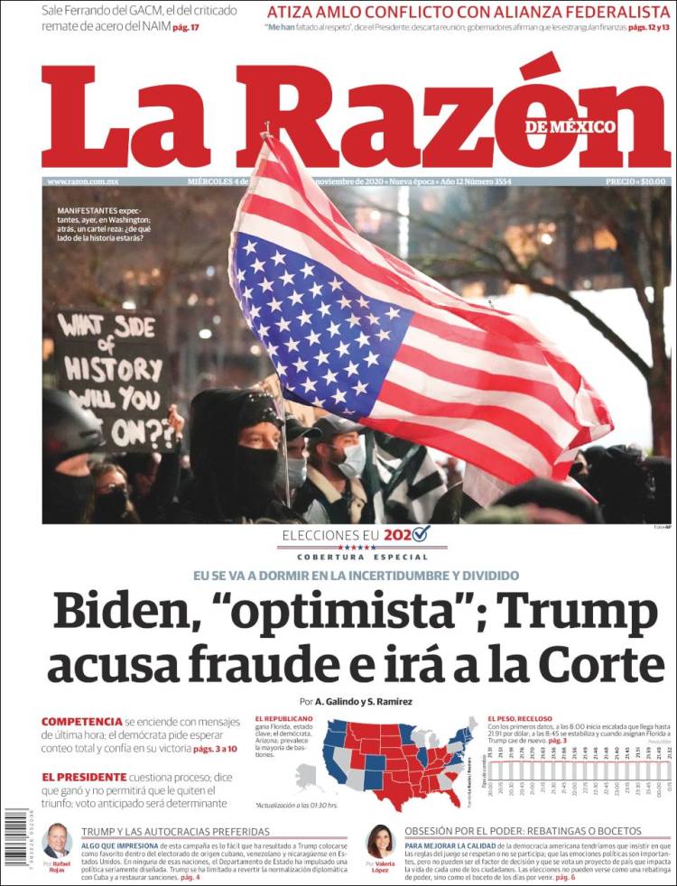 Portada de La Razón (México)